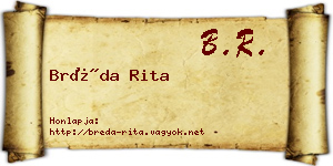 Bréda Rita névjegykártya